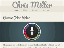 Tablet Screenshot of chris-miller.org